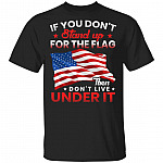 If You Don't Stand Up Tee, Black, Unisex T-Shirt