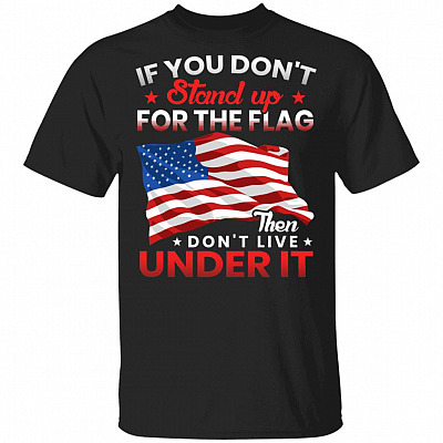 If You Don't Stand Up Tee, Black, Unisex T-Shirt