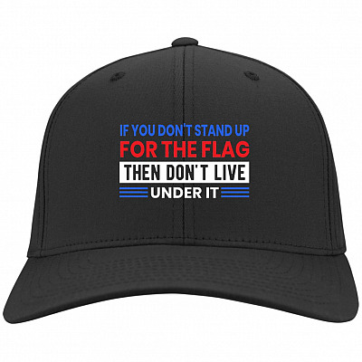 If You Don't Stand Up Hat, Black, Twill Cap