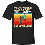 1N.Dad What Are Clouds Made Of(4), Black, Unisex T-Shirt