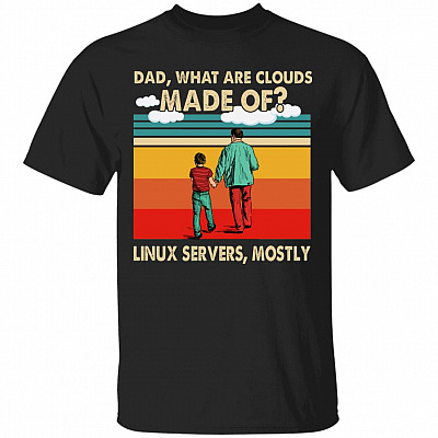 1N.Dad What Are Clouds Made Of(4), Black, Unisex T-Shirt