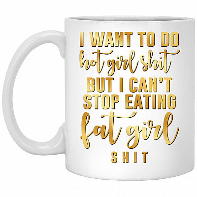 want mug, White, 11 oz. White Mug