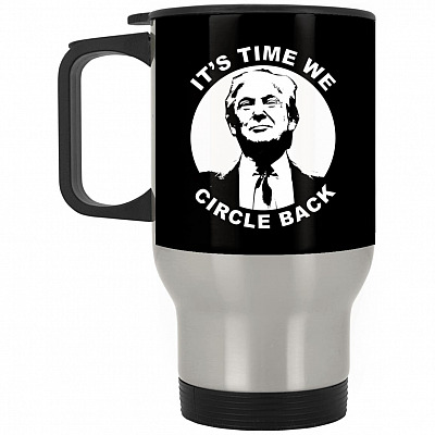 14 oz. Silver Travel Mug