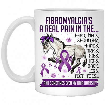 real pain mug, White, 11 oz. White Mug