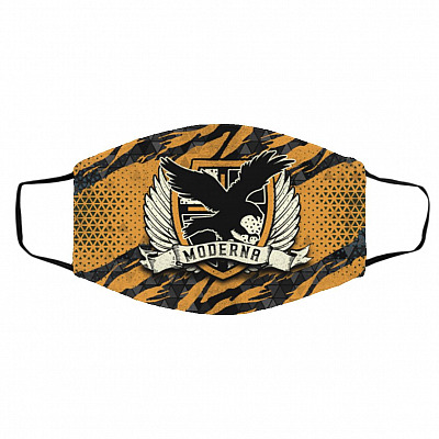 moderna, White, Cloth Face Cover – Medium/Large