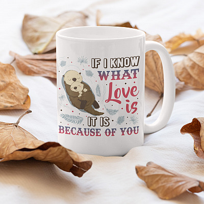 Alternative view of If I Know What Love Is It Is Because Of You Coffee Mug - Water Bottle - Color Changing Mug - Mother's Day Mug