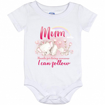 Mum Onesie, White, Baby Onesie - 12 Month