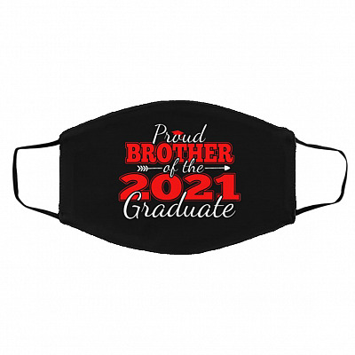 Brother Mask, Black, Cloth Face Cover – Medium/Large