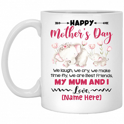 Personalized My Mum mug, White, 11 oz. White Mug