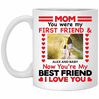 Personalized Photo Mug, White, 11 oz. White Mug
