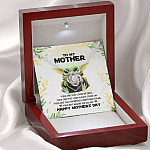 Baby Yoda To My Mother Yoda Best Mom In The Galaxy Happy Mother's Day Love Knot Pendant Necklace Baby Yoda To My Mother Yoda Best Mom In The Galaxy Happy Mother's Day Love Knot Pendant Necklace