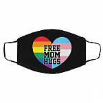 free mom hug mask, Black, Cloth Face Cover – Medium/Large