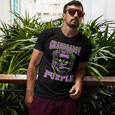 Alternative view of Grand Purple Daddy T-Shirt - Purple Weed Strain Shirt