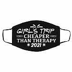 girl's trip mask, Black, Cloth Face Cover – Medium/Large