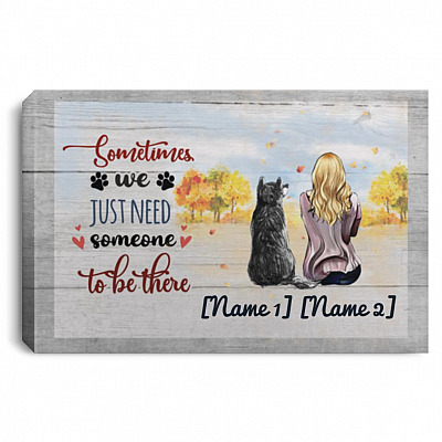 Personalized Husky, White, 0.75'' Framed Canvas