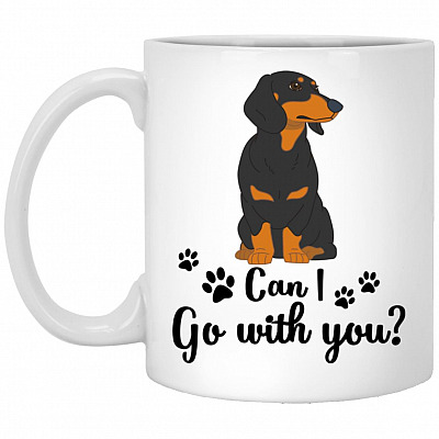 dach, White, 11 oz. White Mug