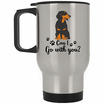 14 oz. Silver Travel Mug