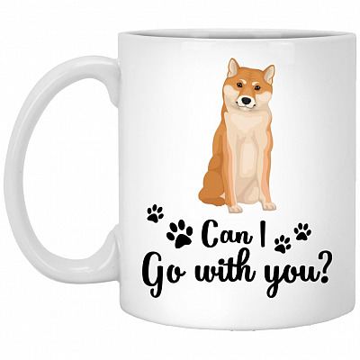 shiba, White, 11 oz. White Mug