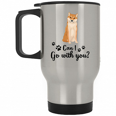 14 oz. Silver Travel Mug