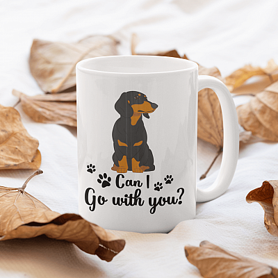 Alternative view of Can I Go With You Dog Coffee Mug - Beer Stein - Water Bottle - Color Changing Mug - Dog Lovers Gift Mug