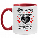 Personalized Photo Accent Mug, White/Red, 11 oz. Accent Mug Personalized Photo Accent Mug, White/Red, 11 oz. Accent Mug