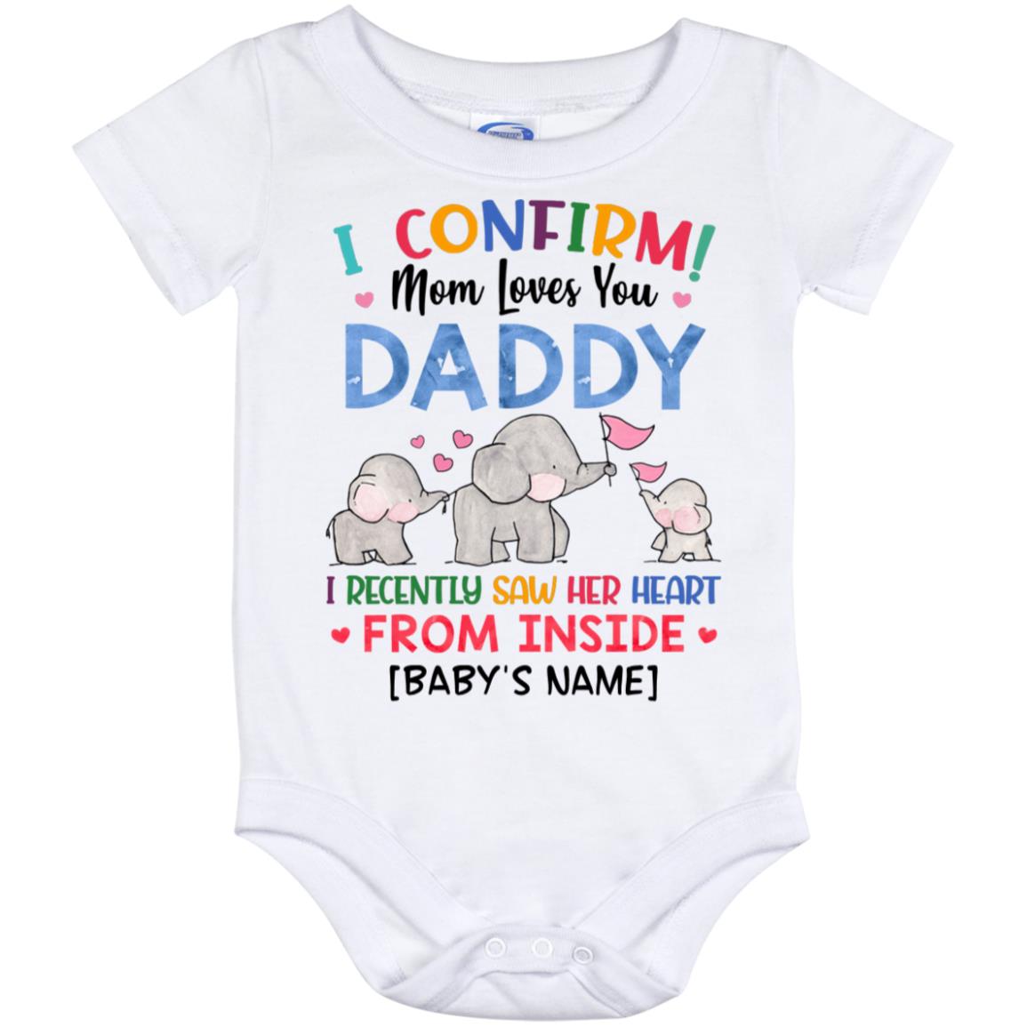 Personalized Baby Onesie, White, Baby Onesie - 12 Month