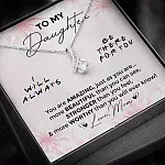 To My Daughter You Are Amazing I'll Always Be There Alluring Necklace