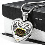 Personalized Photo I Will Carry You With Me Til' I See You Again Pet Memorial Luxury Heart Pendant Necklace - Heart Bangle Personalized Photo I Will Carry You With Me Til' I See You Again Pet Memorial Luxury Heart Pendant Necklace - Heart Bangle