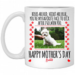 Personalized Custom Photo Roses, White, 11 oz. White Mug