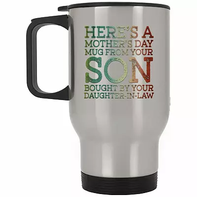 14 oz. Silver Travel Mug
