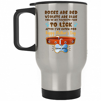 14 oz. Silver Travel Mug
