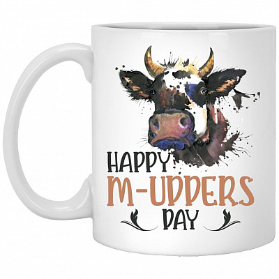 Happy Mudders mug, White, 11 oz. White Mug