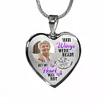 Personalized Photo Your Wings Were Ready But My Heart Was Not Butterfly Memorial Luxury Heart Pendant Necklace - Heart Bangle Personalized Photo Your Wings Were Ready But My Heart Was Not Butterfly Memorial Luxury Heart Pendant Necklace - Heart Bangle