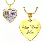 Personalized Photo Your Wings Were Ready But My Heart Was Not Butterfly Memorial Luxury Heart Pendant Necklace - Heart Bangle Personalized Photo Your Wings Were Ready But My Heart Was Not Butterfly Memorial Luxury Heart Pendant Necklace - Heart Bangle