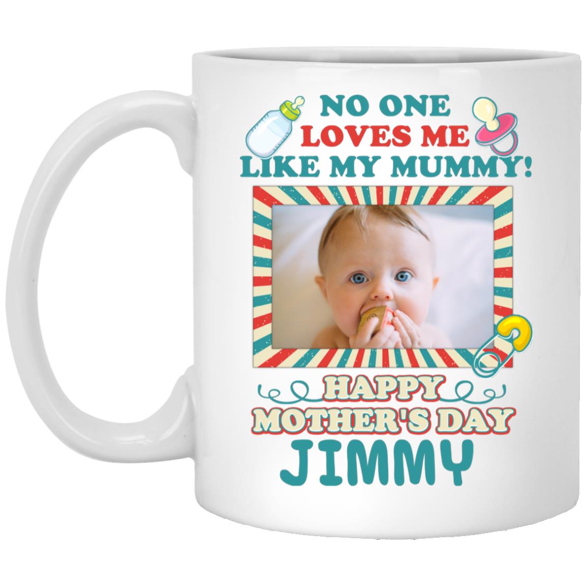 Custom Photo No One Loves Me, White, 11 oz. White Mug