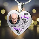 7VT. Butterfly Your Wings Were Ready heart necklace mk2