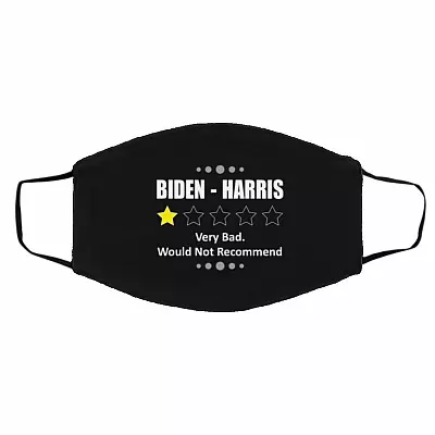 biden mask, Black, Cloth Face Cover – Medium/Large