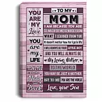 Son Canvas, White, 0.75'' Framed Canvas