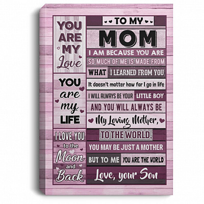 Son Canvas, White, 0.75'' Framed Canvas