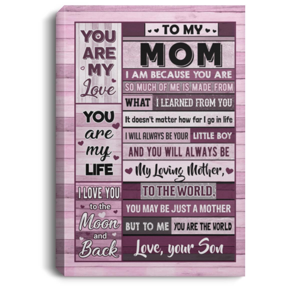 Son Canvas, White, 0.75'' Framed Canvas