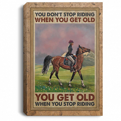 Riding Canvas, White, 0.75'' Framed Canvas