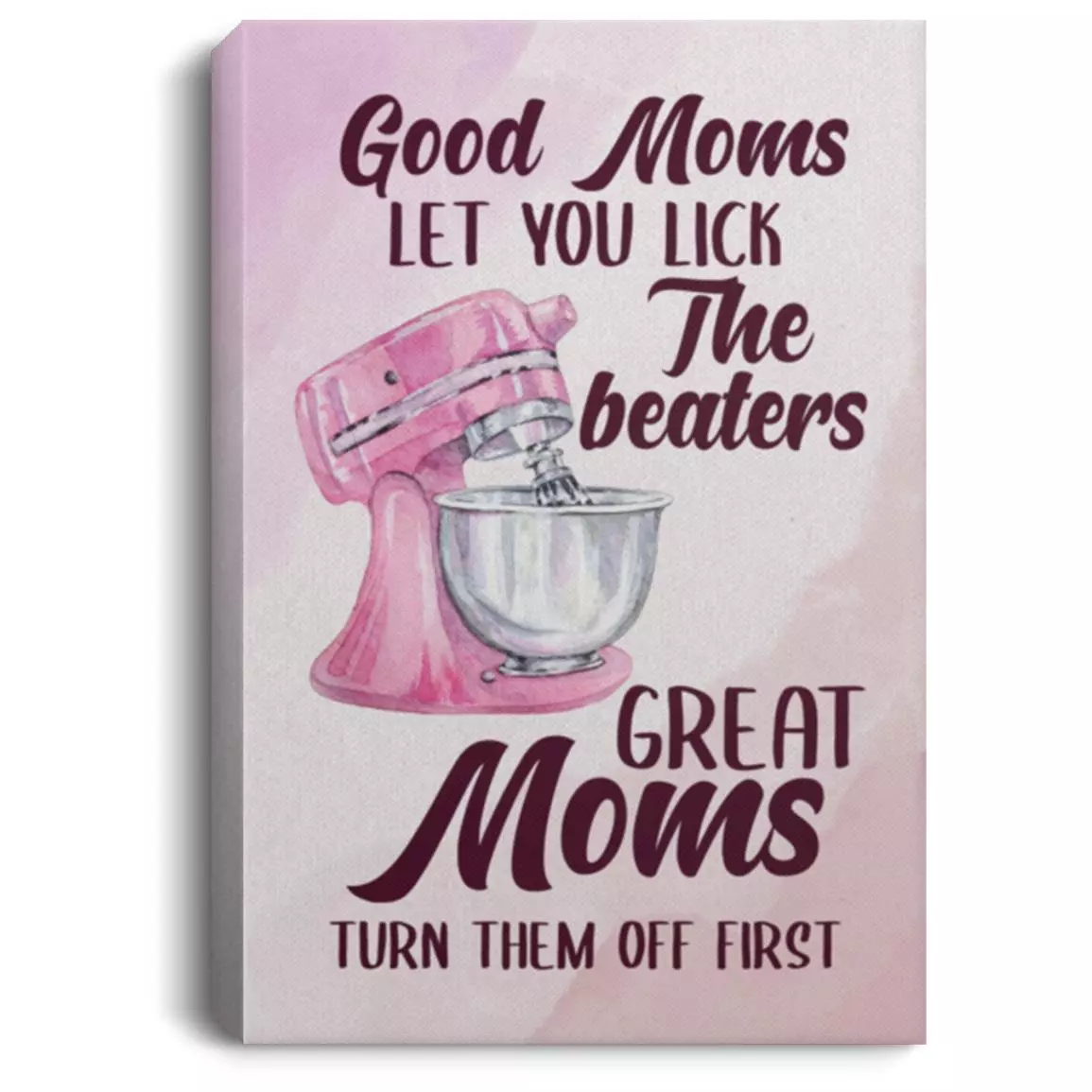 Good Moms canvas, White, 0.75'' Framed Canvas