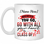 Personalized Go With All Your, White, 11 oz. White Mug Personalized Go With All Your, White, 11 oz. White Mug