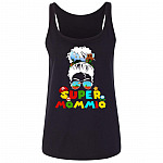 Dark Mario Tank, Black, Ladies Tank Top