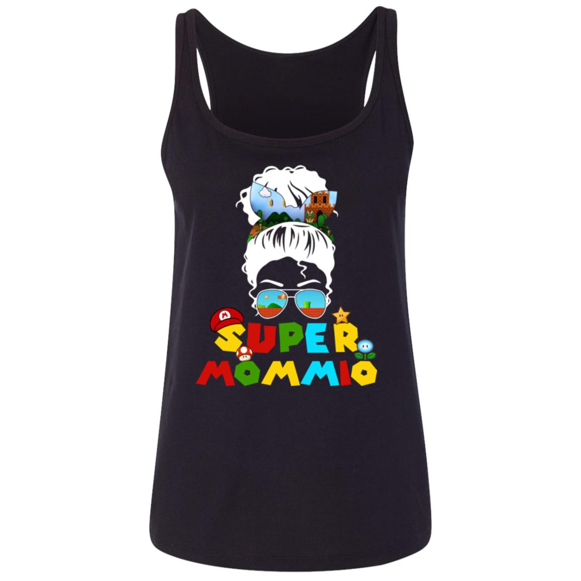 Dark Mario Tank, Black, Ladies Tank Top