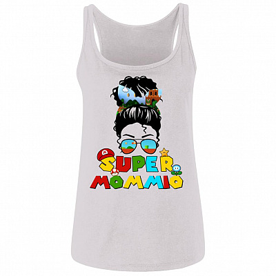 Mario Tank, White, Ladies Tank Top
