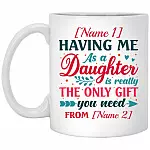 Personalized Mothers mug, White, 11 oz. White Mug Personalized Mothers mug, White, 11 oz. White Mug