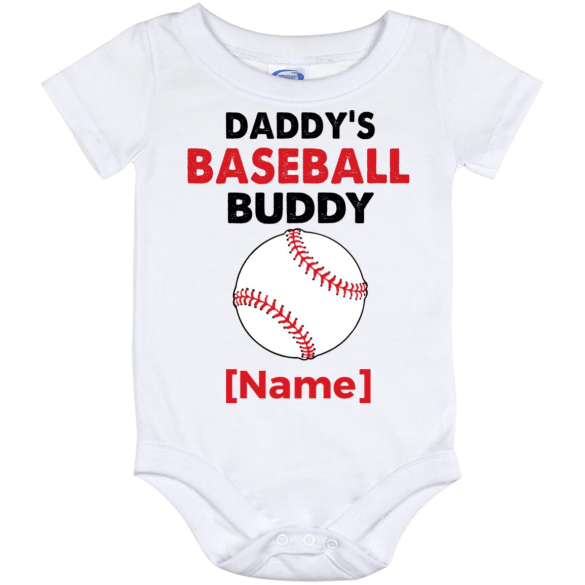 Personalized Baseball, White, Baby Onesie - 12 Month