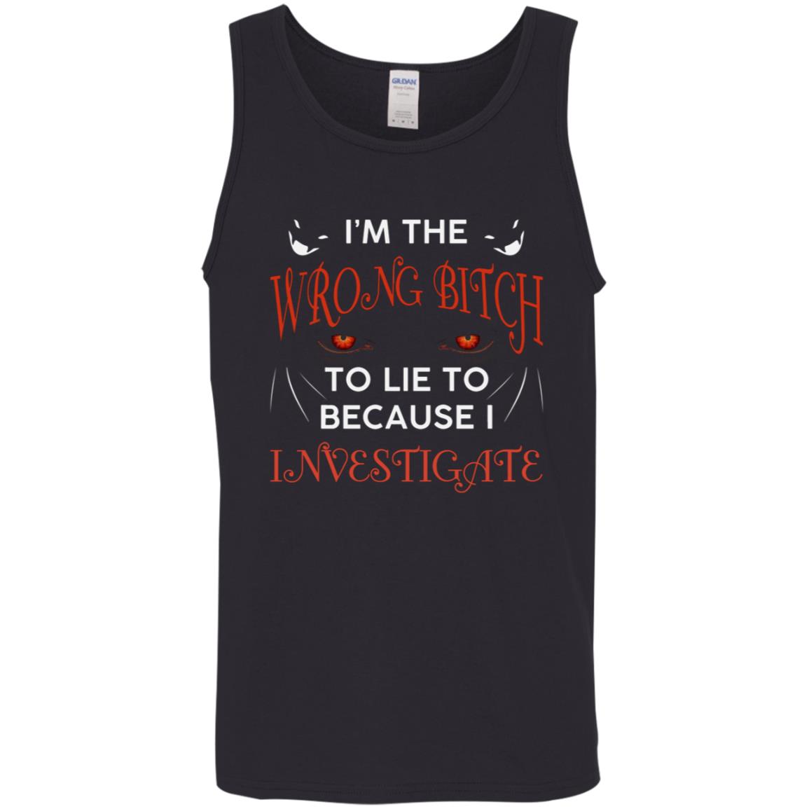 Wrong Bitch Tank, Black, Unisex Tank Top
