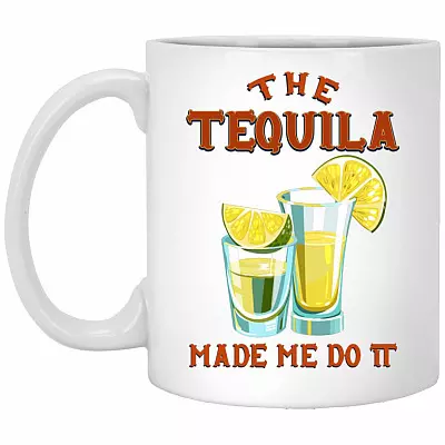 Tequila Mug, White, 11 oz. White Mug